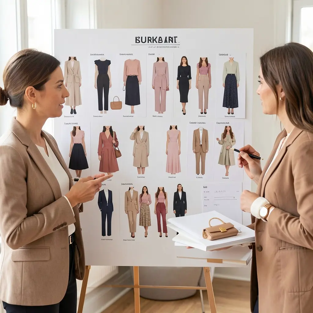 Style consultant working with client